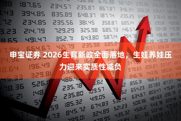 申宝证券 2026生育新政全面落地，生娃养娃压力迎来实质性减负