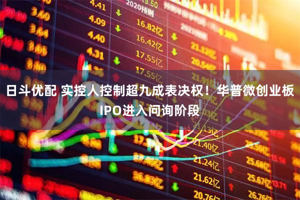 日斗优配 实控人控制超九成表决权！华普微创业板IPO进入问询阶段
